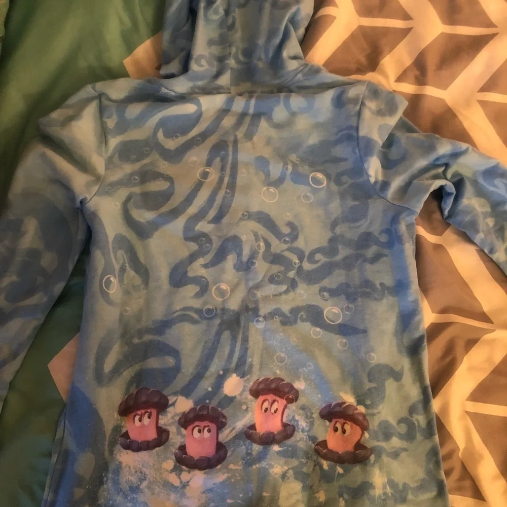 Little mermaid zip up sweat shirt